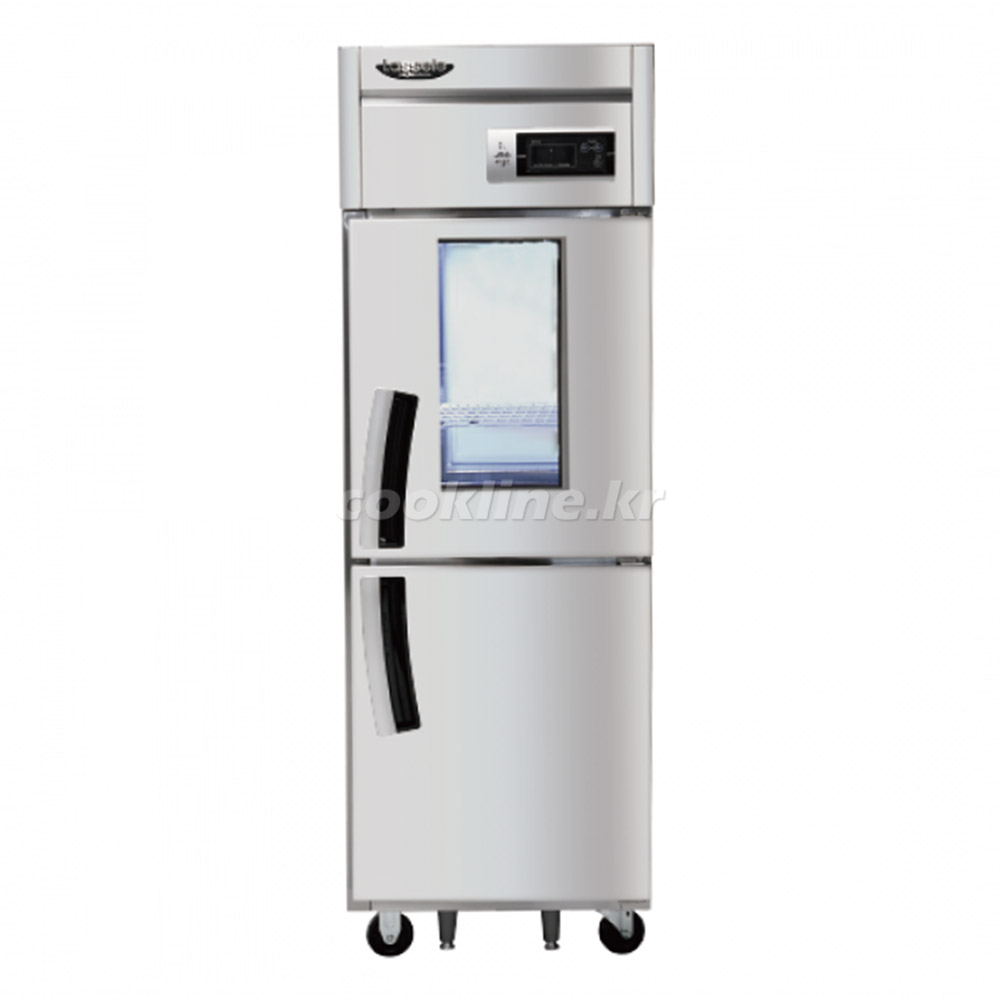 라셀르 25박스 직냉식 LD-625R-1G 600리터급 냉장2칸 업소용냉장고
