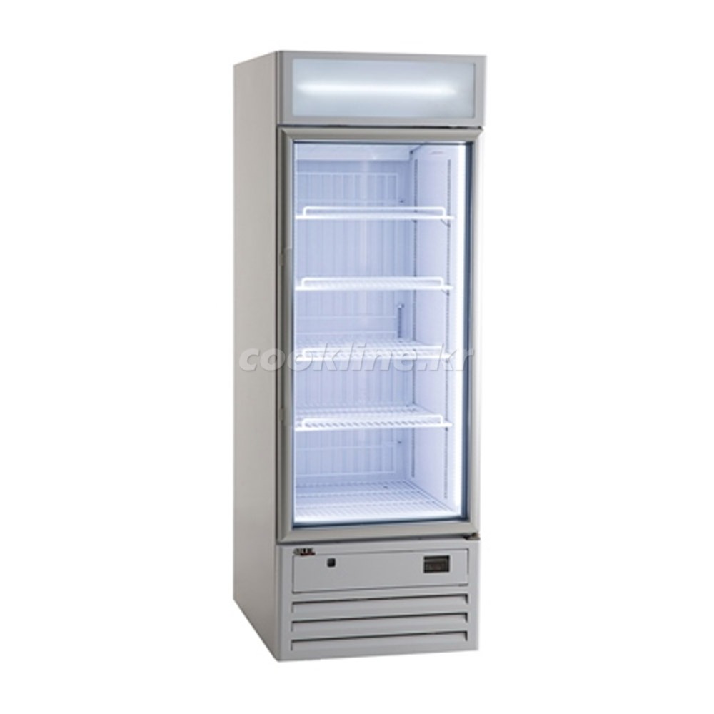 유니크대성 수직냉동쇼케이스 (간냉방식) 500L 디지털 업소용냉동쇼케이스 IVGF-500L