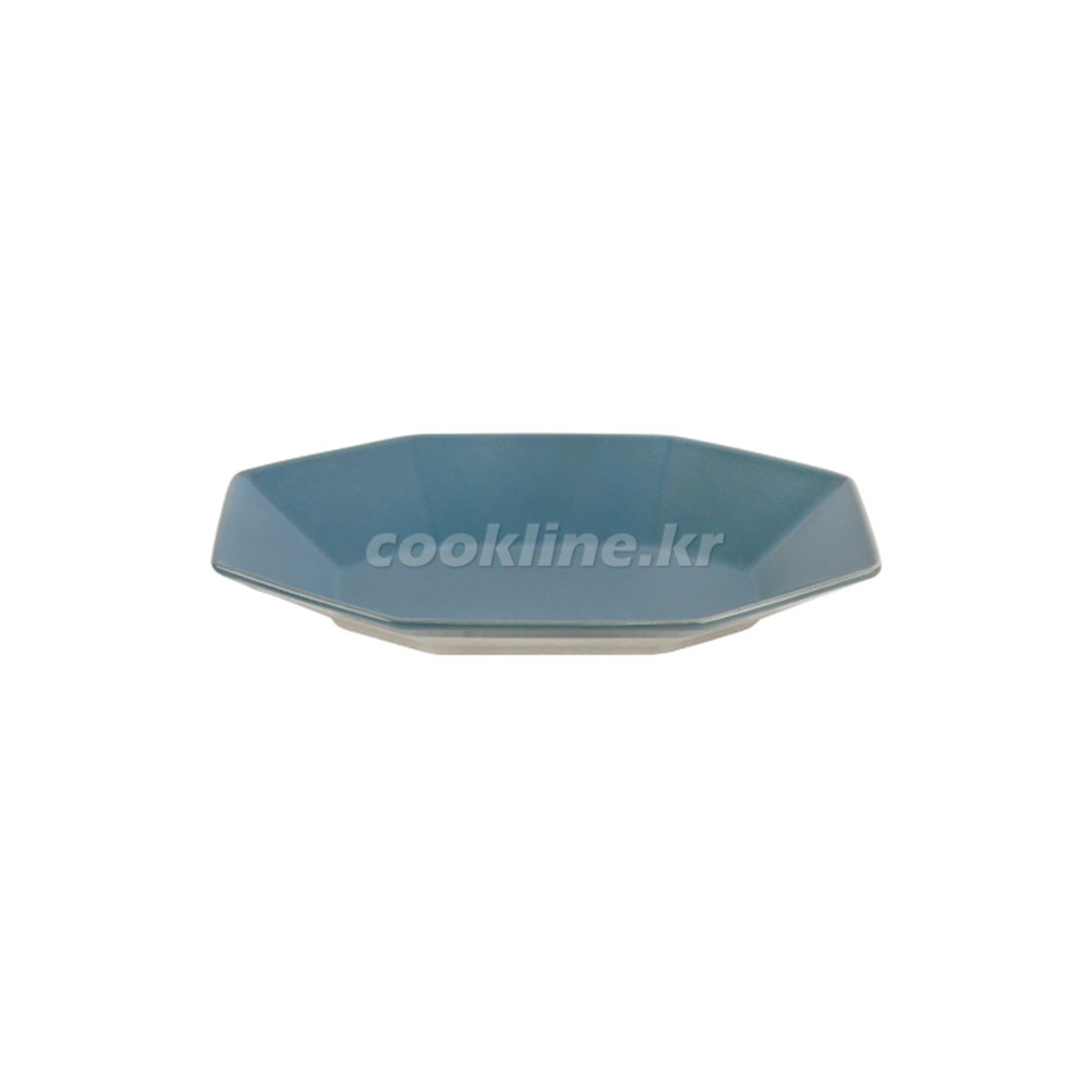 코스타-44 블루 팔각접시(소) 220×144×H35 요리접시 다용도접시 도자기접시