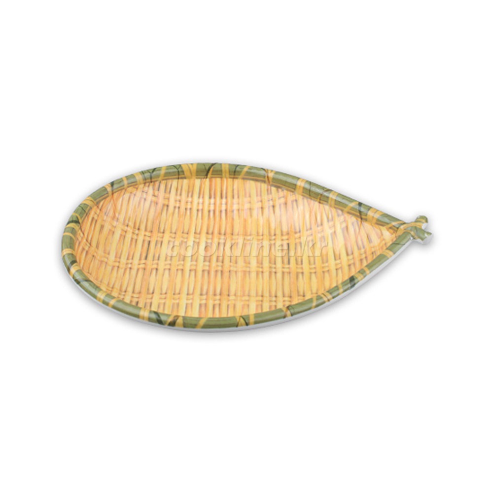 청대나무 물고기바구니 1250-P8 2종택1 튀김접시 일식접시  멜라민접시