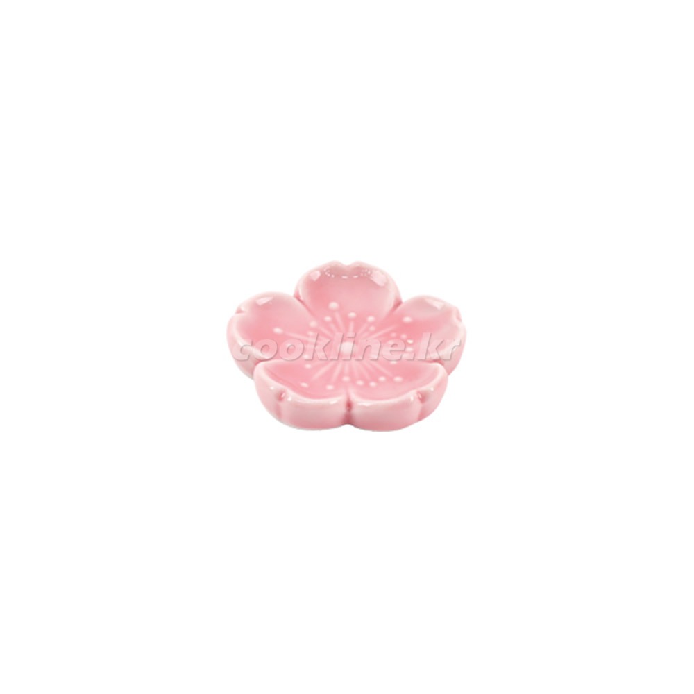 초이스-9A 벚꽃 젓가락받침(핑크) 수저받침 일식받침 일제받침 도자기받침