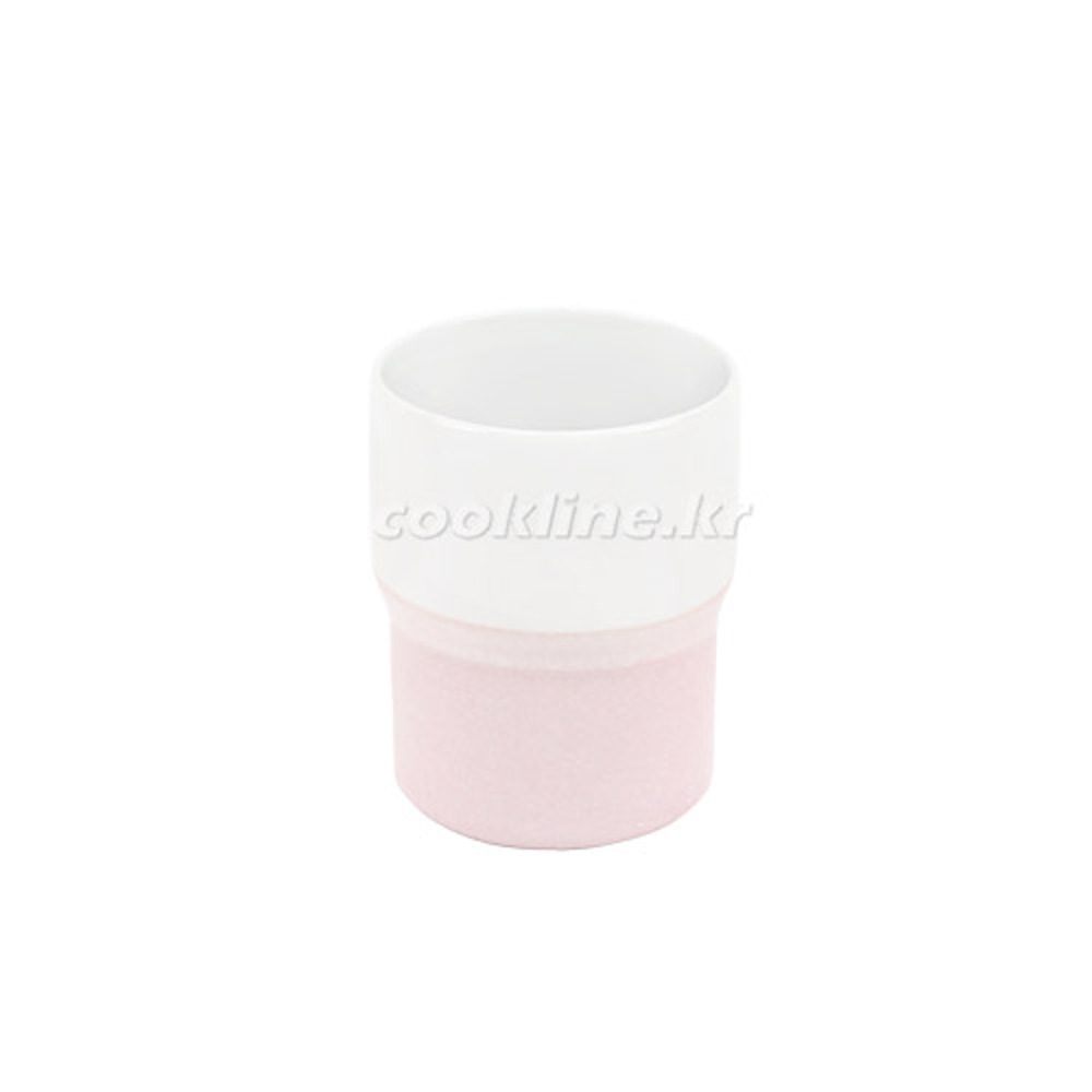 일제 팬시-211 차곡차곡 컵(투톤 핑크) ø70x85mm 원형컵 물컵 다용도컵 도자기컵