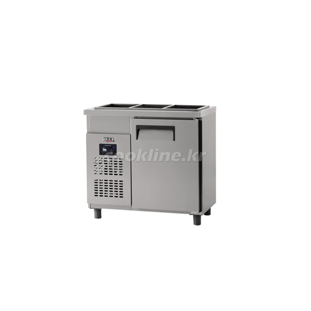 유니크대성 받드테이블냉장고 900 [아날로그/디지털|메탈/스텐 선택가능] 받드냉장고 업소용냉장고 UDS-9RBAR-1 9RBDR-1