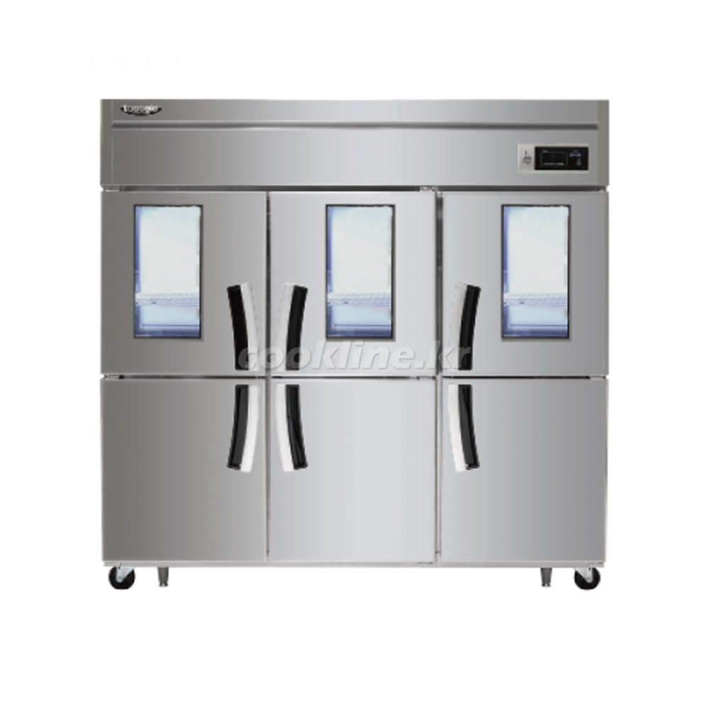 라셀르 65박스 간냉식 LS-1665R-3G 1700리터급 냉장6칸 업소용냉장고