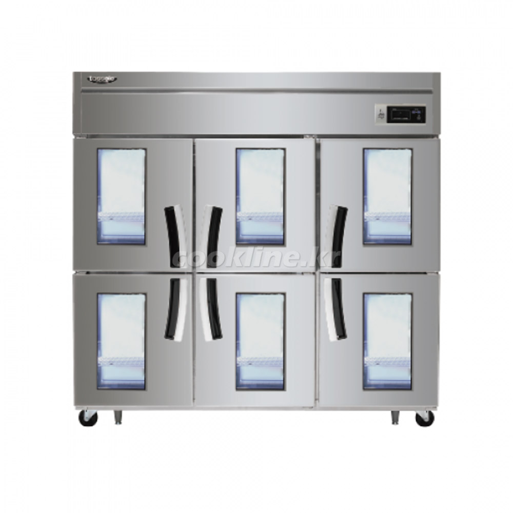 라셀르 65박스 간냉식 LS-1665R-6G 1700리터급 냉장6칸 업소용냉장고