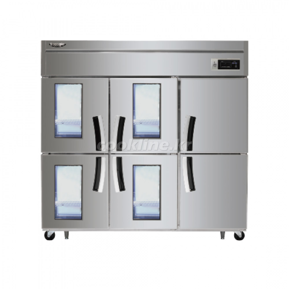 라셀르 65박스 직냉식 LD-1765RF-4G 1700리터급 냉동2칸 냉장4칸 업소용냉장고