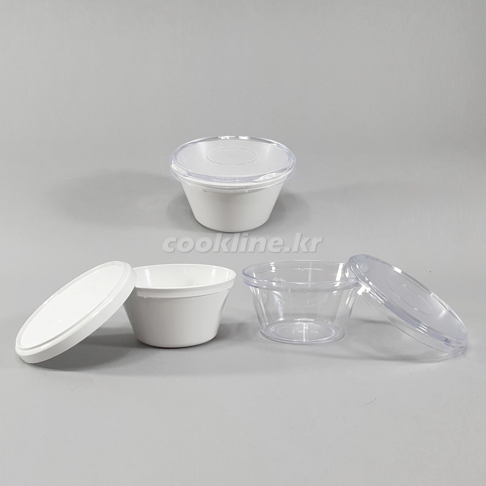 병원용 죽그릇(미색/투명) 35B 수정과 얼로이PC 병원식기