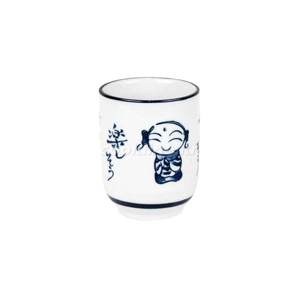 하이토-42 일본인형 컵 지름 60×H77 [최소구매 5개] 물컵 도자기컵 일식물컵 도자기식기