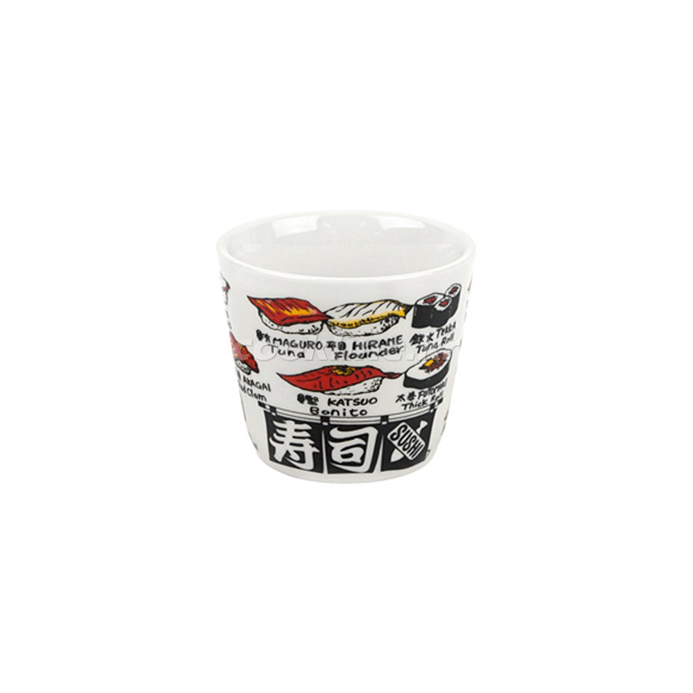 블링-168 스시 컵(초밥) 지름78×H68 [최소구매 5개] 물컵 도자기컵 일식컵 후식컵