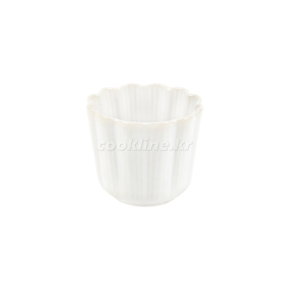 블링-259 꽃잎 컵(화이트) 지름85×H71 [최소구매 5개] 물컵 도자기컵 일식컵 후식컵