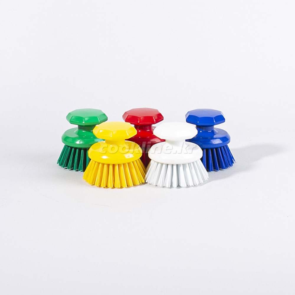 트러스트 고급원형브러쉬(하드) 색상5종택1 원형솔 세척솔 손브러쉬 청소도구 청소용품