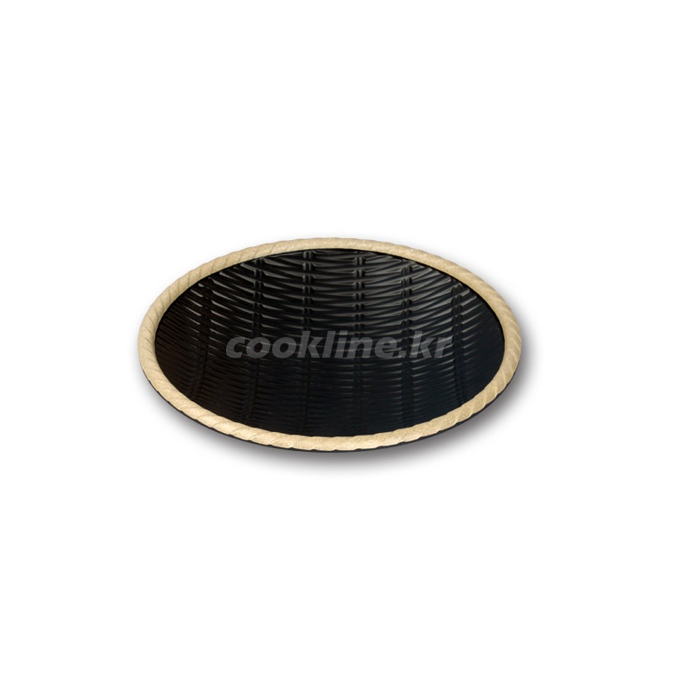 앤틱블랙 원형채반 1호~3호 3종 택1 쌈바구니 원형접시 안주접시 요리접시